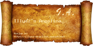 Illyés Angelina névjegykártya